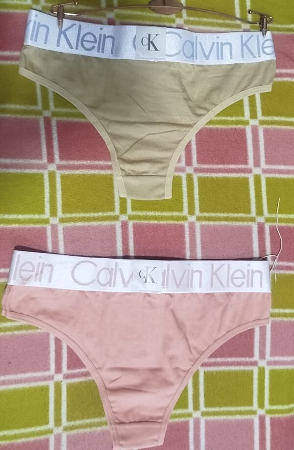 Calzones Calvin Klein de bikini elásticos de algodón modernos para mujer